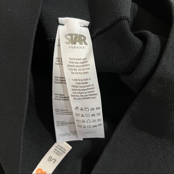 Spanx Seamless Leggings Black Size Large High Waist Shapewear Slimming - Picture 6 of 8